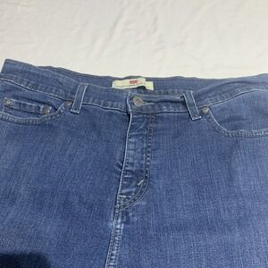 Levis 512 Jeans Womens 12 Blue Perfectly Slimming Bootcut High Rise Pants 33x30‎